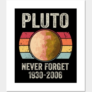 Never Forget Pluto Posters and Art